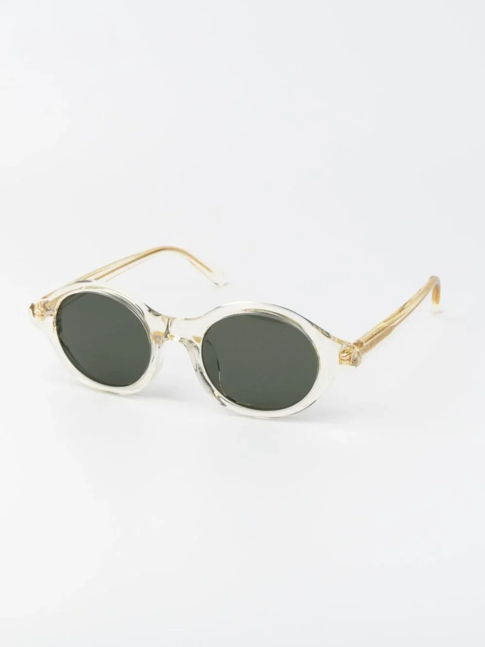 Loewe Men Sunglasses Pale Yellow Green Round LW40162U 57N NEW AUTHENTIC